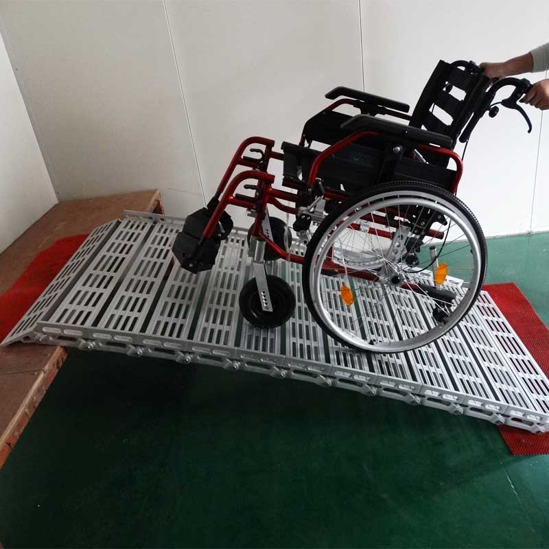 500KG 알루미늄 텔레스코픽 장애인 램프 휠체어